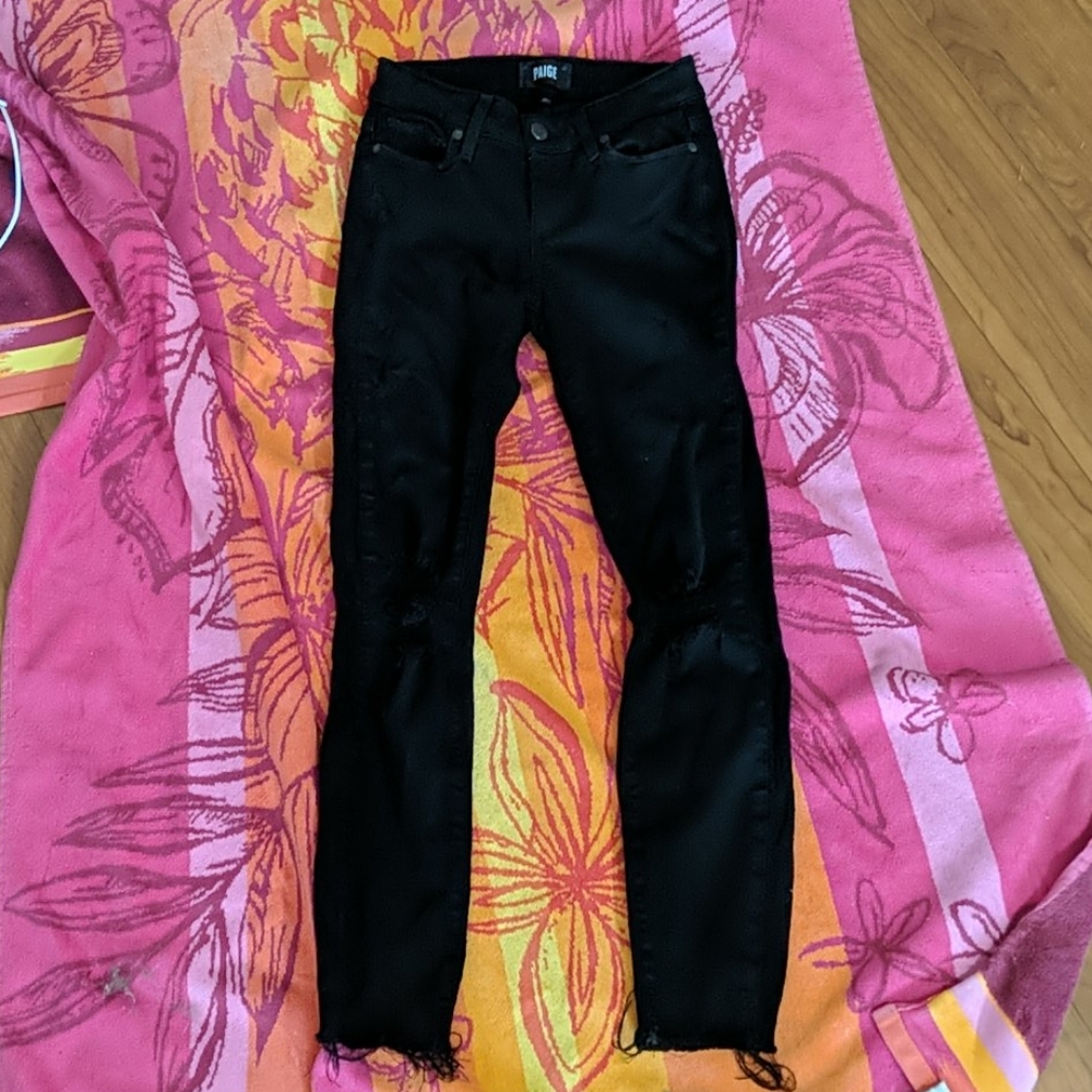 Paige stretch skinny jeans